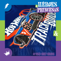 Camiseta infantil Hot Wheels Track Builder – micoco de Héroes y Princesas Lanús zona sur Argentina