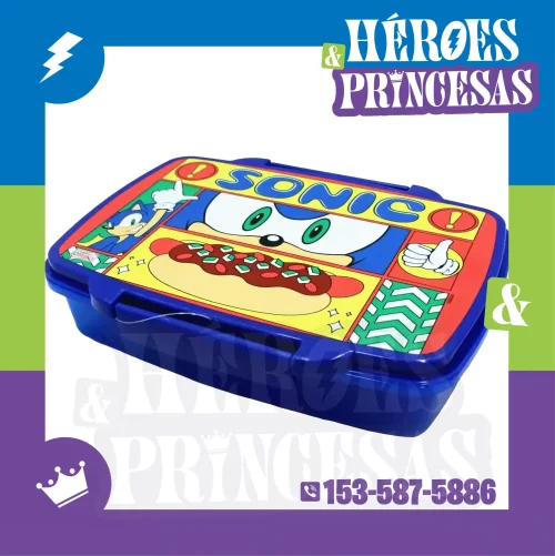 lunchbox_infantil_sonic_con_3_divisiones_diseño_colorido_personaje_con_hotdog_en_lanus_zona_sur_buenos_aires_argentina