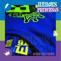 Remera infantil manga larga con diseño Creeper inspirada en Minecraft, marca micoco de Héroes y Princesas