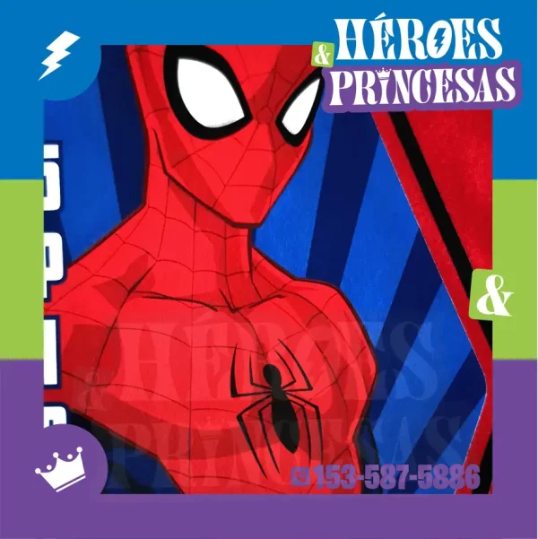 Remera infantil de mangas largas roja con diseño de Spidey, marca micoco de Héroes y Princesas Argentina