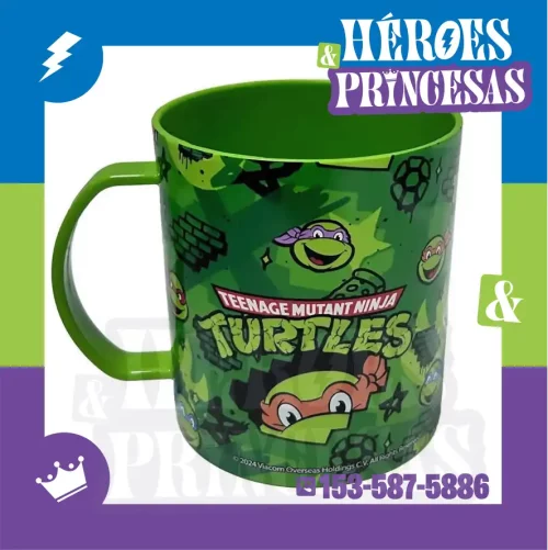 taza_infantil_tortugas_ninja_con_ilustraciones_de_personajes_diseño_verde_estilo_urbano_en_lanus_zona_sur_buenos_aires_argentina