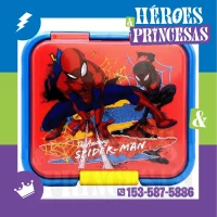 Lunchera infantil Spiderman Supreme de Stor con tapa ilustrada y 3 compartimientos internos - Héroes y Princesas Lanús Argentina