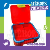 Lunchera infantil Spiderman roja con 3 compartimientos modelo Supreme de Stor - Héroes y Princesas Lanús
