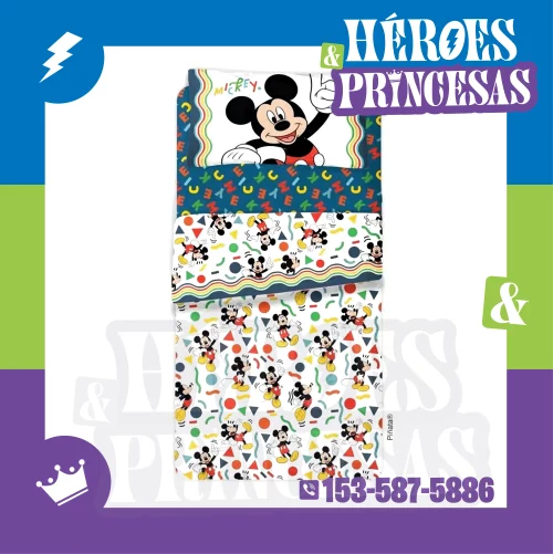 sabanas_infantiles_mickey_pinata_ultra_plush_1-1-2_plaza_heroes-y-princesas_lanus_zona-sur_argentina. Juego de sábanas infantiles con diseño de Mickey en Héroes y Princesas Lanús.
