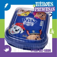 Lunchera tupper hermética de Paw Patrol con tapa ilustrada y cierre a presión – Héroes y Princesas Lanús Argentina